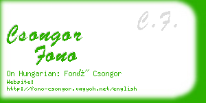 csongor fono business card